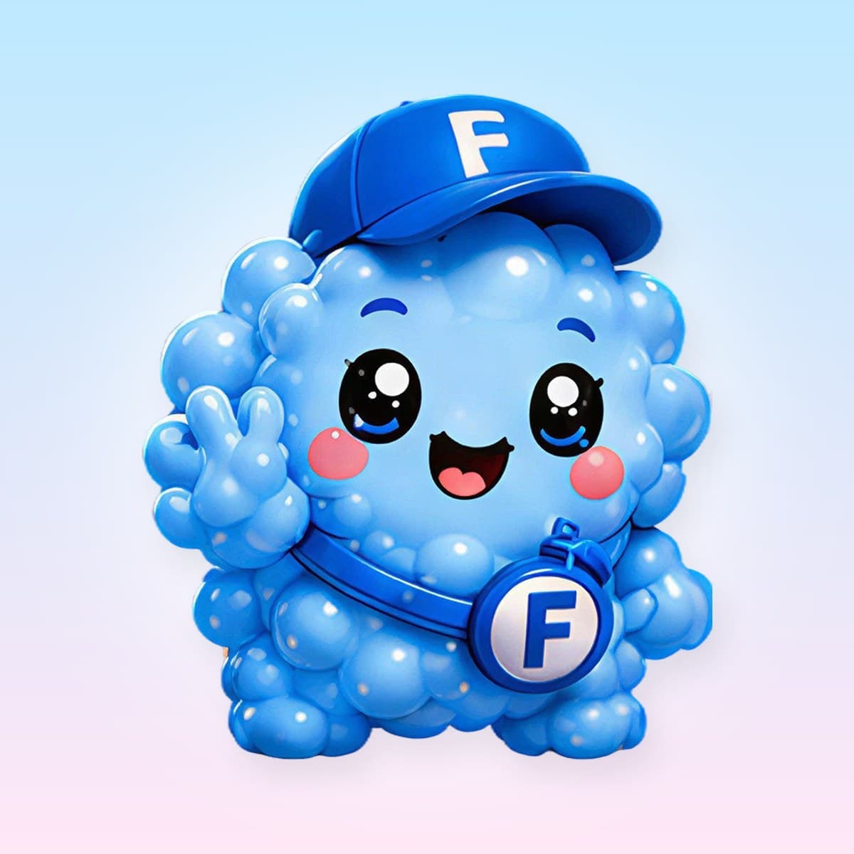 The first-edition Bubbles collectible figure with his Series 1 box