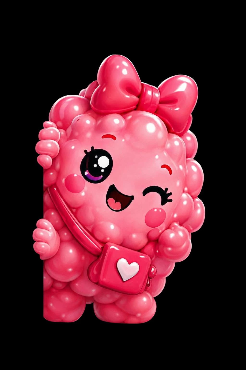 Poppy peeking out of the foam ridge